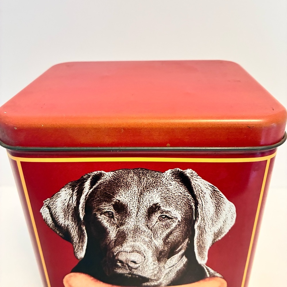 Milk-Bone Dog Biscuits Black Labrador Retriever Tin Limited Edition Vintage - Picture 2 of 10